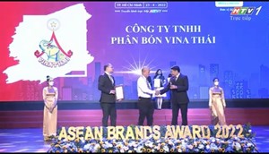 Phân Bón VINATHAI được vinh danh tại ASEAN BRANDS AWARD 2022. Top 20 thương hiệu mạnh của Việt Nam tại khu vực châu á.