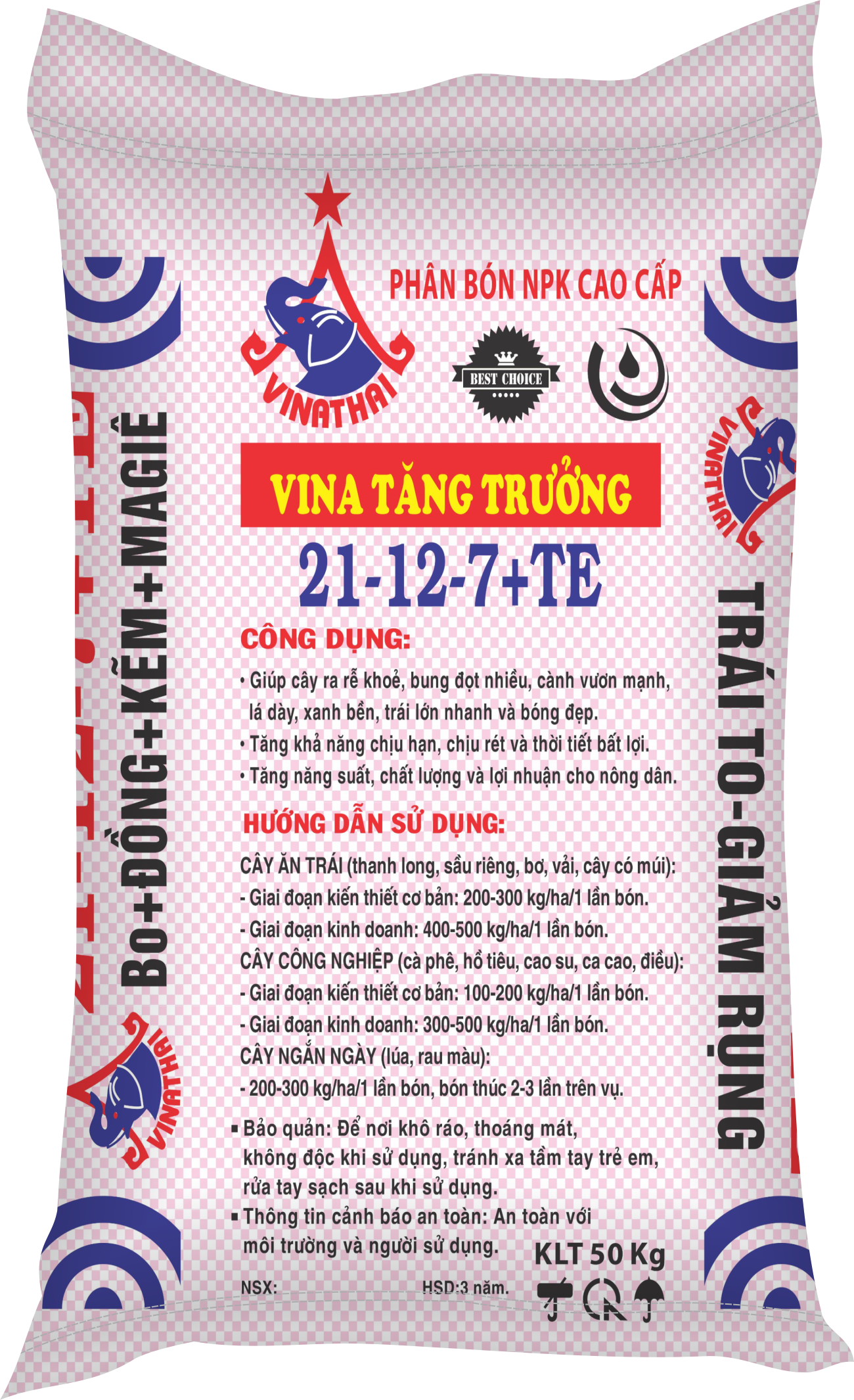 Phân NPK 21-12-7 + TE-93